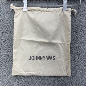 JOHNNY WAS Logo Dust Bag 11x13"‎ Beige Drawstring